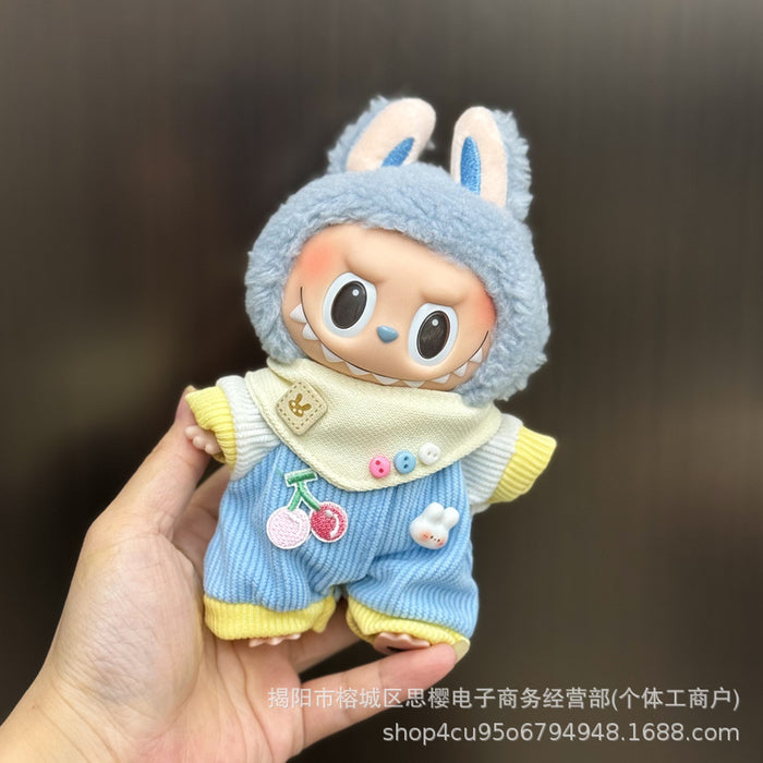 Wholesale 17cm plush replacement set for mini doll clothing