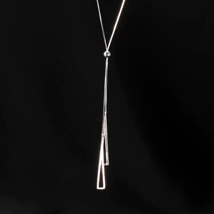 Wholesale Versatile sweater chain girls trendy necklace niche design light luxury long sweater chain clavicle chain