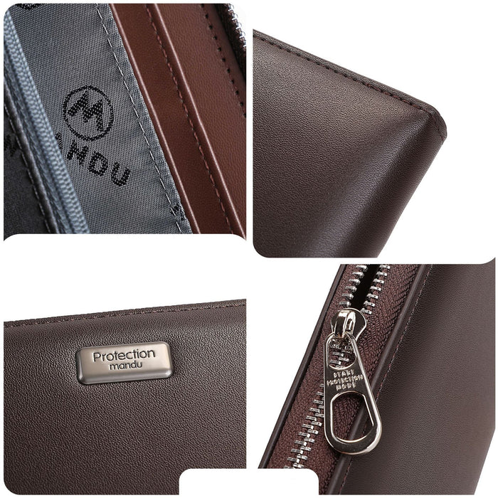 Wholesale Business Commuting PU RFID Blocking Long Clutch Wallets for Men Everyday Use