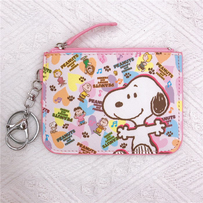 Wholesale PU Cartoon Printing with Key Ring Card Holder Coin Purse JDC-WT-YaLL020