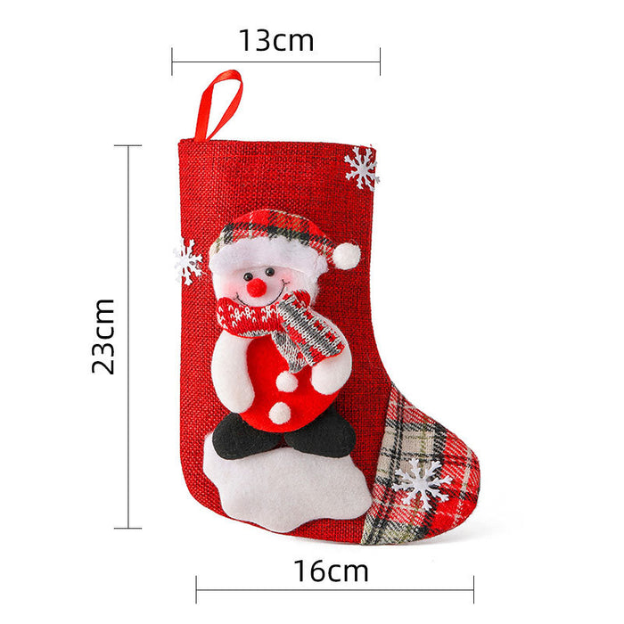 Wholesale Christmas Stockings Christmas Gift Bag Christmas Small Stockings Pendant Christmas Tree Hanging Ornament Bag