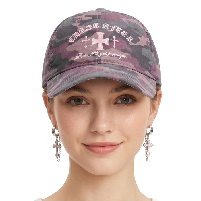Wholesale Embroidered Camouflage Baseball Cap for Women Lightweight Breathable Sun Protection Casual Everyday Cap