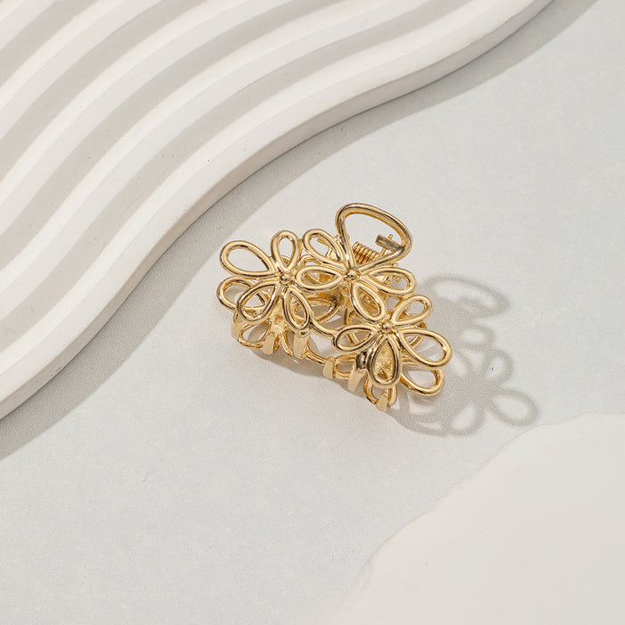 Wholesale Alloy butterfly hair clip, small size, grab clip, feminine temperament, semi tied hair accessory, new style, back of the head grab clip hair accessory