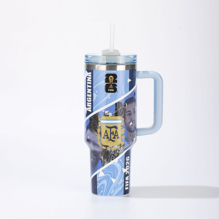 Wholesale 40oz Stainless Steel Car Cup with Football Design MOQ≥2