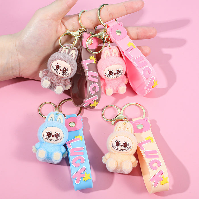 Wholesale Plush keychain cartoon figurine backpack pendant car keychain small gift wholesale