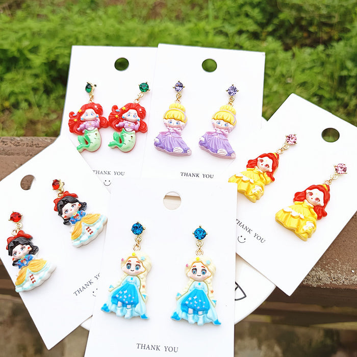 Wholesale Cute Resin Cartoon Earrings JDC-ES-Xiaox015