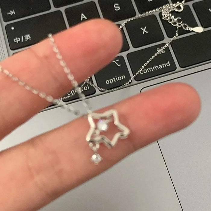 Wholesale Star Necklace Women's Student Accessories Clavicle Chain Simple Best Friend