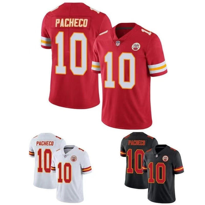 Wholesale NFL Football Uniforms Chiefs No. 87 KELCE No. 15 No. 10 PACHECO No. 25 Embroidery JDC-CTS-HF001