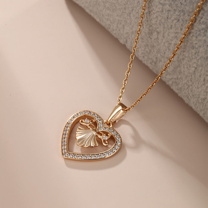 Wholesale Niche Design Light Luxury Temperament Love Pendant JDC-NE-XP001