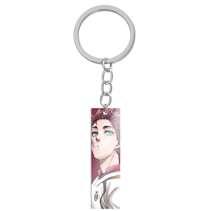 Wholesale Cartoon Color Printing Stainless Steel Long Keychain JDC-KC-HuanYu031