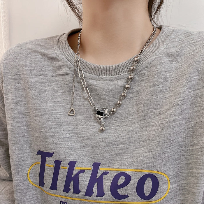 Wholesale Irregular Brooch Moonstone ing Necklace Clavicle Chain