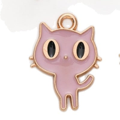 Wholesale 100 PCS DIY Alloy Accessories Cat Bracelet Charm