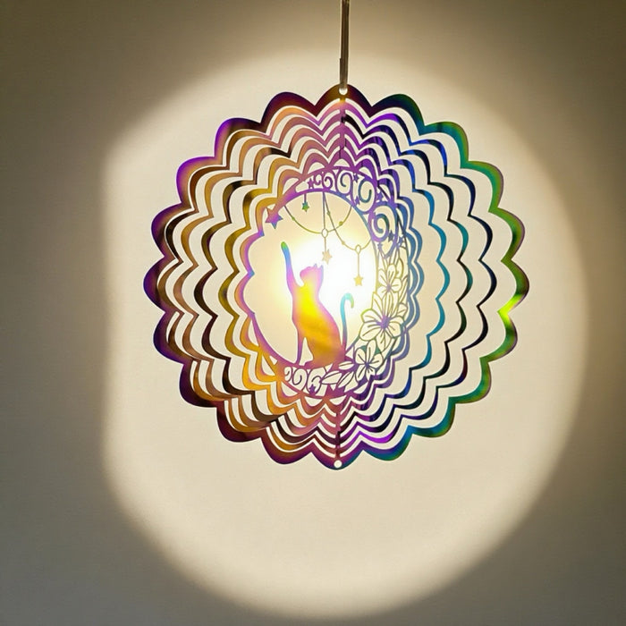 Wholesale 3D Rotating Stainless Steel Wind Chimes Pendant