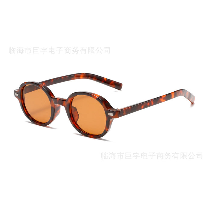 Wholesale New round frame sunglasses, personalized retro comfortable sunglasses, fashionable and trendy sun visors
