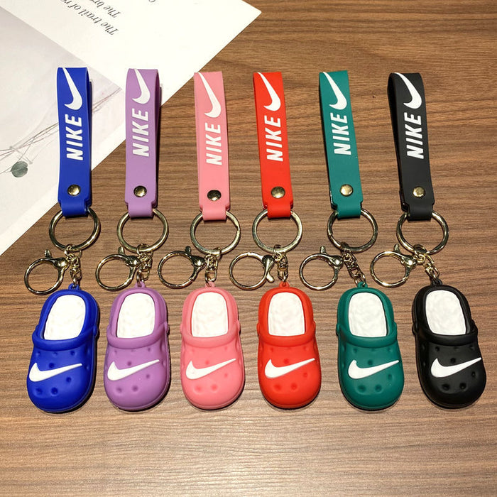 Wholesale Chic Slipper Keychain Metal Keyring Bag Charm MOQ≥2