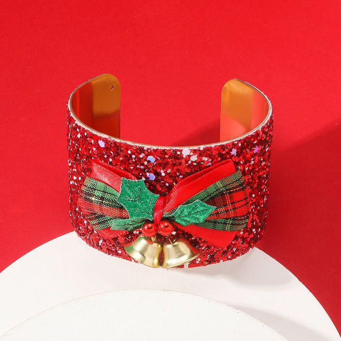 Wholesale Christmas Series Elk Bell Metal Bracelet JDC-BT-JunJie003