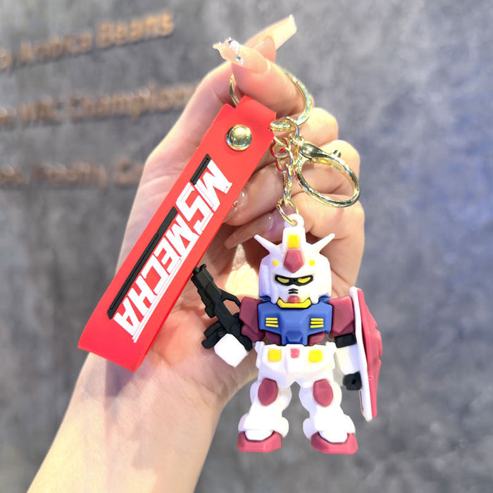 Wholesale Cartoon Robot Keychain Trendy Car Key Accessory Bag Charm MOQ≥2