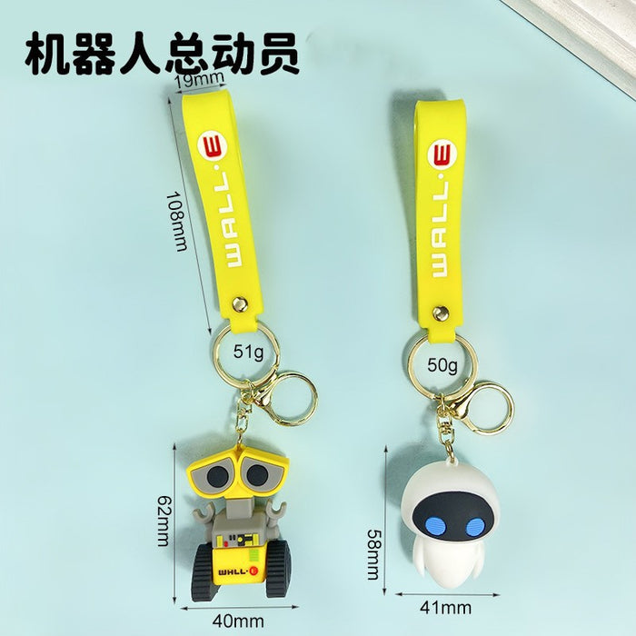 Wholesale Cartoon Silicone Doll Keychain JDC-KC-QiChao042