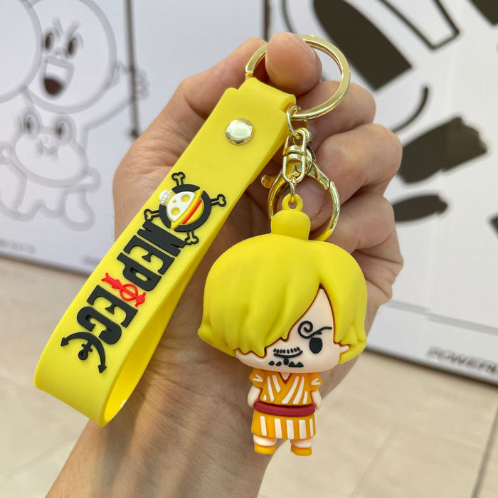 Wholesale Anime keychain, backpack pendant, cartoon doll, car keychain accessory store, doll machine, small gift