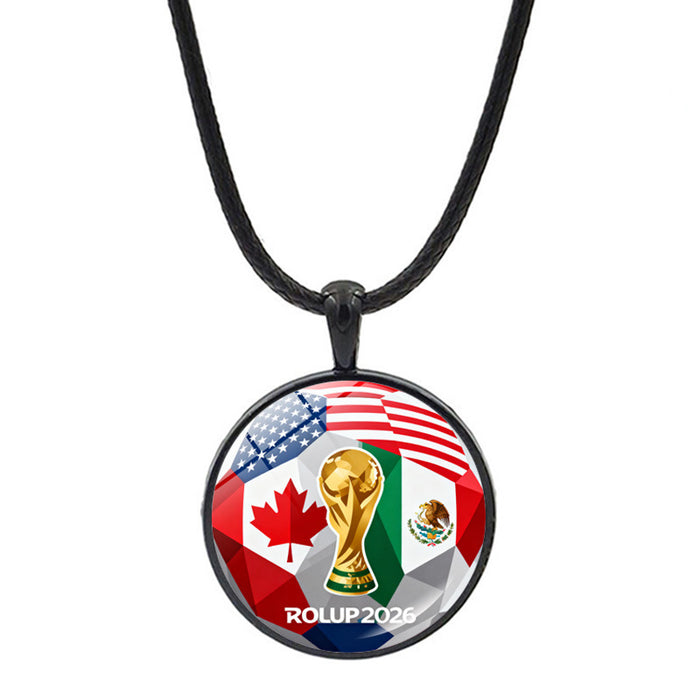 Wholesale World Cup Football Necklace Accessories