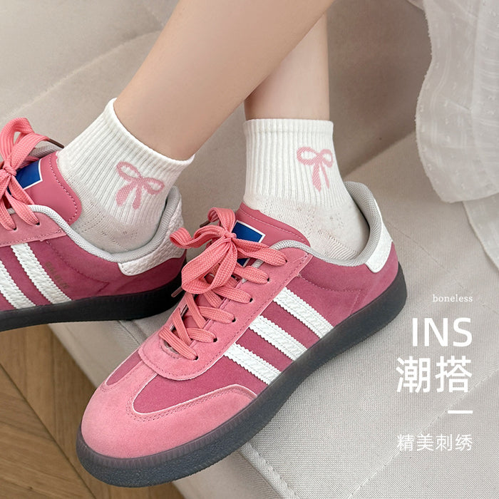Wholesale Socks, cotton short socks, thin, cute and versatile, bow tie, anti odor, low top boat socks
