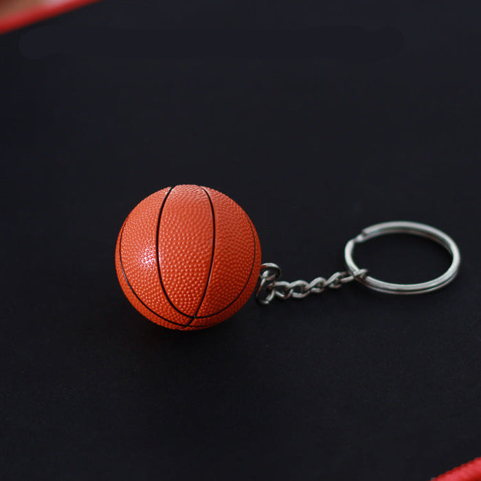Wholesale Basketball  Simulation Keychain Volleyball Pendant Football  Baseball Keychain