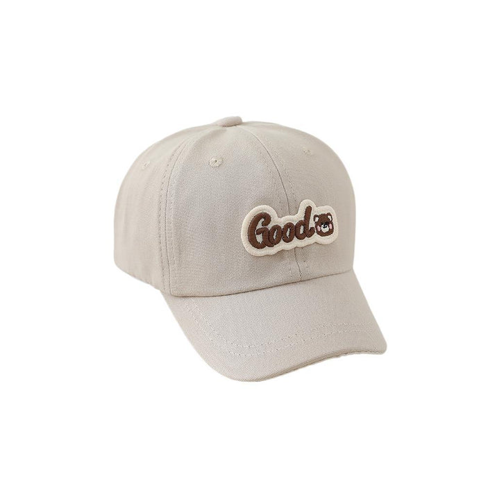 Wholesale Cute Cartoon Kids Baseball Cap Letter Bear Design Sun Hat For Boys Girls
