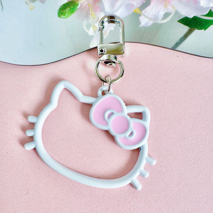 Wholesale New Creative Hollow out Alloy Key Pendant Decoration Cute Cartoon Bag Decoration Accessories Hanging Accessories Wholesale