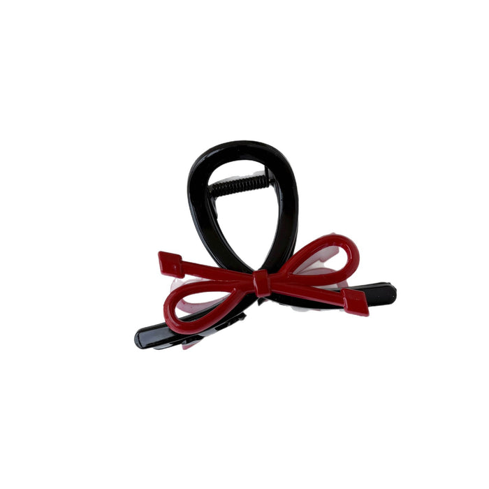 Wholesale Retro Red Large  Bow Hair Clips