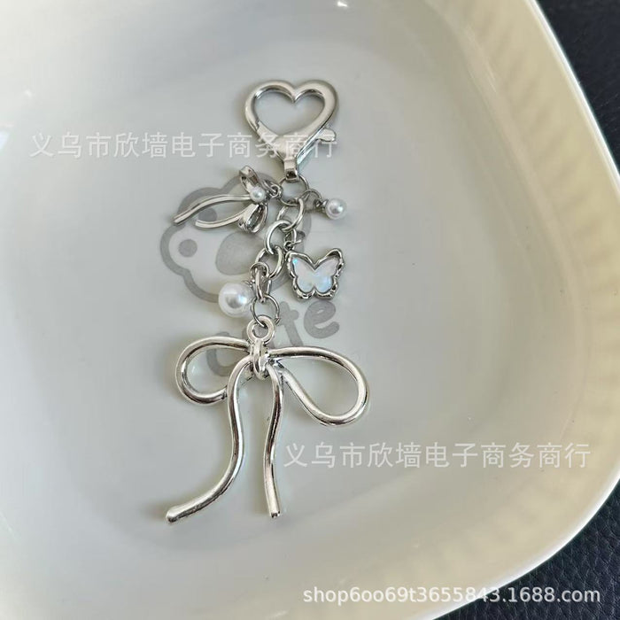 Wholesale alloy ribbon bow series French high-end all-match temperament key chain