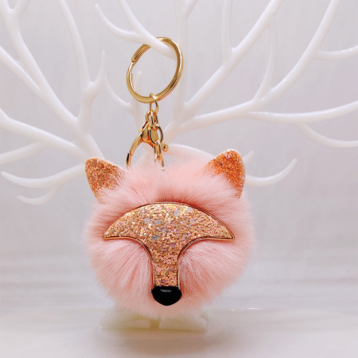 Wholesale Plush pendant, car keychain, fur ball pendant, bag decoration