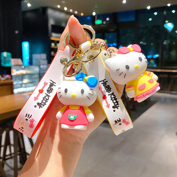 Wholesale Creative keychain cartoon car keychain book bag decoration