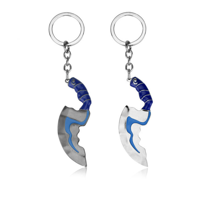 Wholesale DOTA2 Game Peripheral Weapon Model Pendant Dota Logo Keychain Return To The City Scroll Pendant Necklace JDC-KC-HeY019