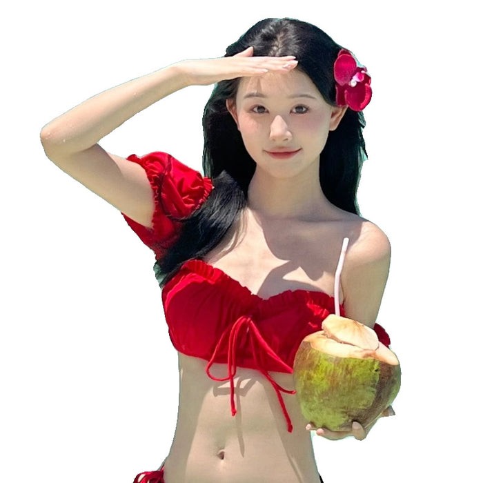 Wholesale Bikini split swimsuit, high-end and sexy seaside