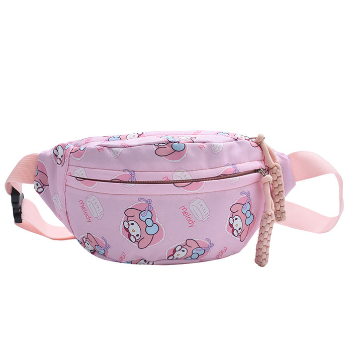 Wholesale Children's Waist Bag Shoulder Bag Small Fresh Cartoon Children's Chest Bag Large Capacity Macaron Casual Bag