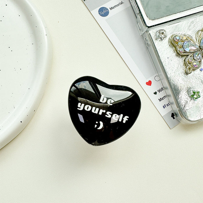 Wholesale Glass Heart-Shaped Phone Airbag Stand