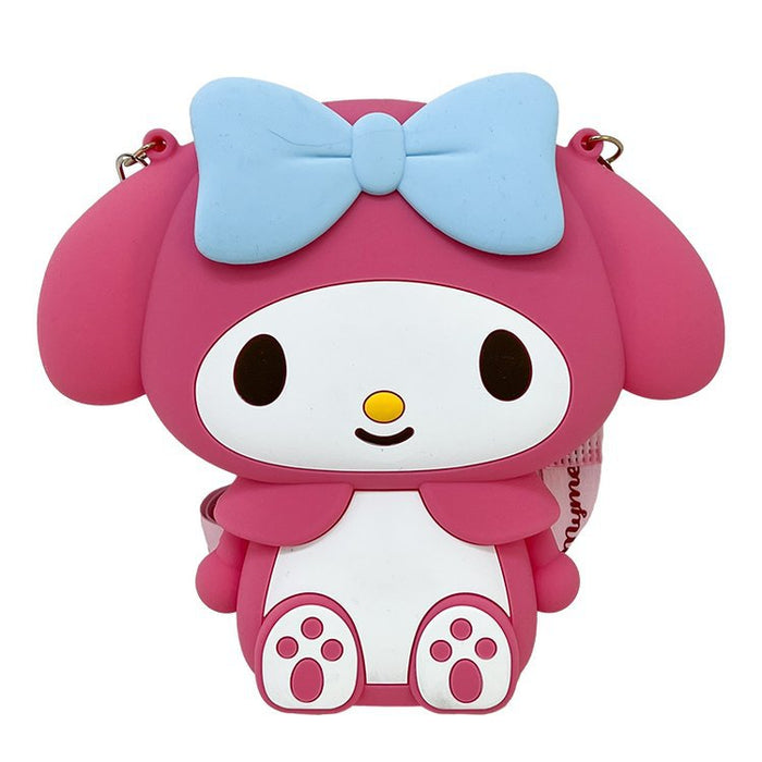 Wholesale Cute round bag, children's silicone crossbody bag, fashionable change bag