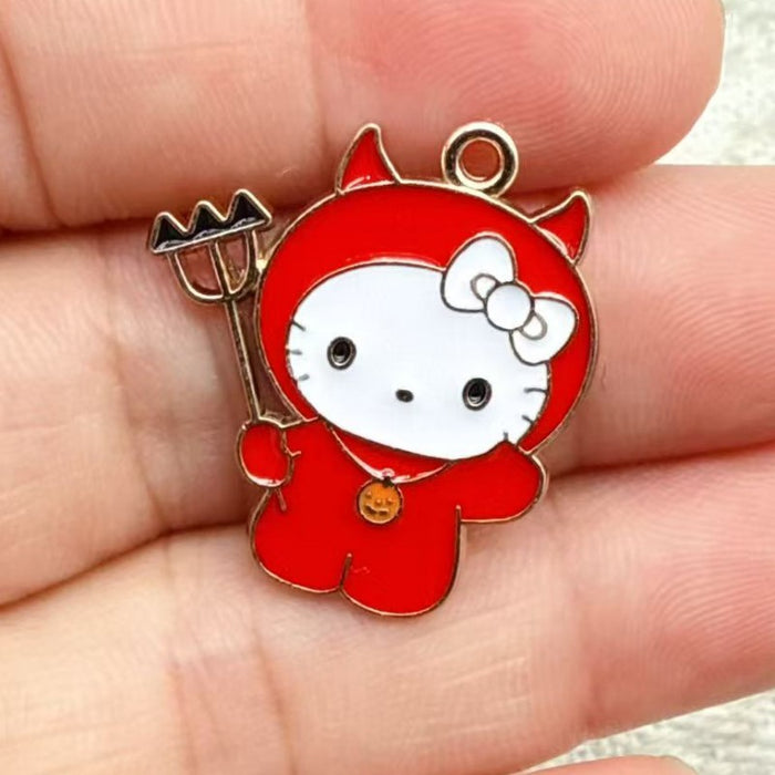 Wholesale 10pcs Alloy Oil Drip Pendant Jewelry DIY Earrings Pendant