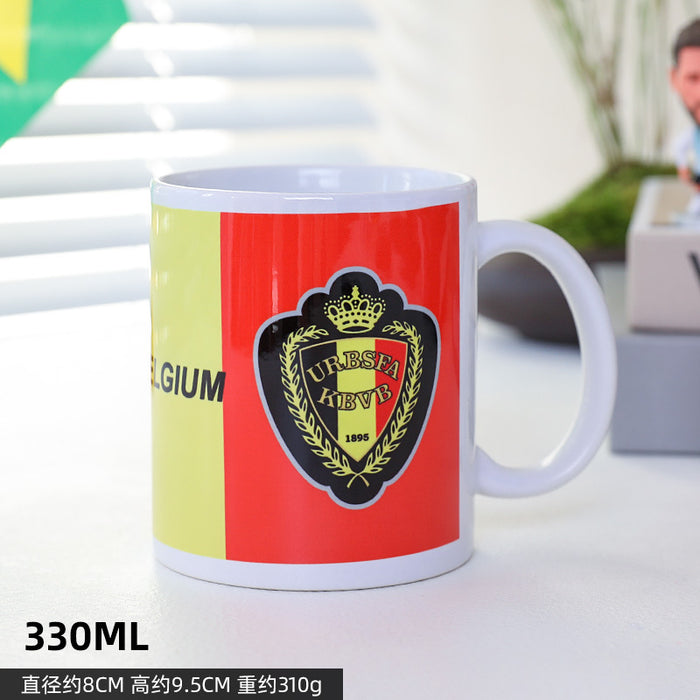 Wholesale World Cup Stylish Ceramic Mugs with National Team Logos