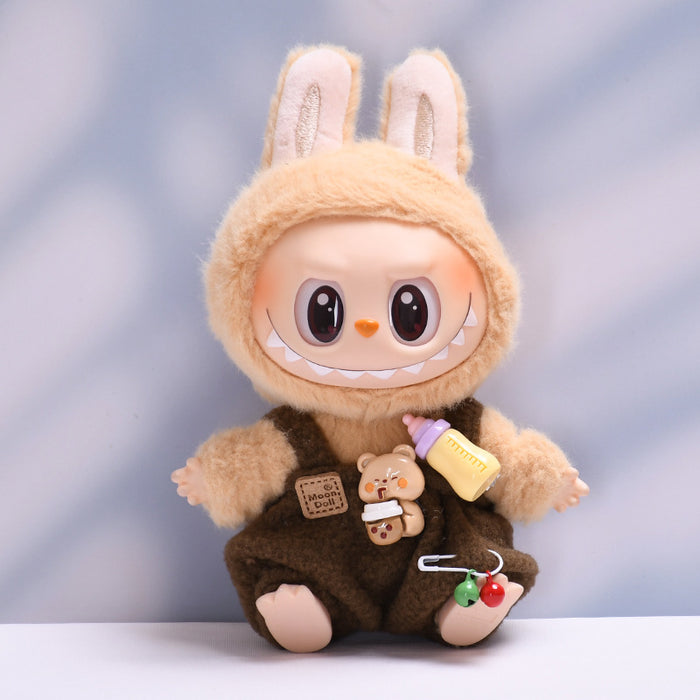 Wholesale Sittings Party Baby Clothes Bottle Overalls Set Baby Doll Clothes Dress Up