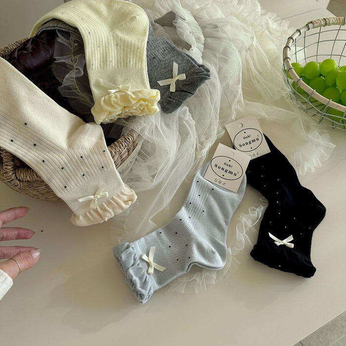 Wholesale Socks, bow, middle tube, socks, pile of socks