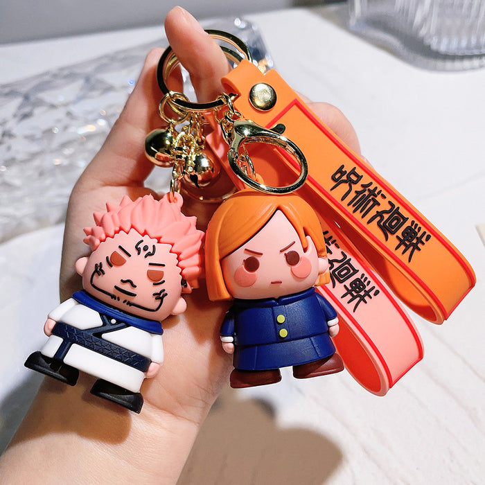 Wholesale  Anime Doll Peripheral Silicone Keychain Pendant