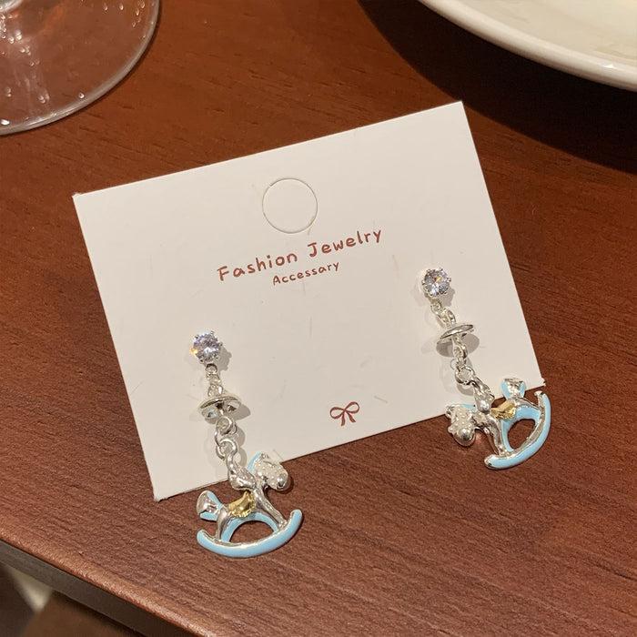 Wholesale Christmas Bell Bow Elegant Earrings