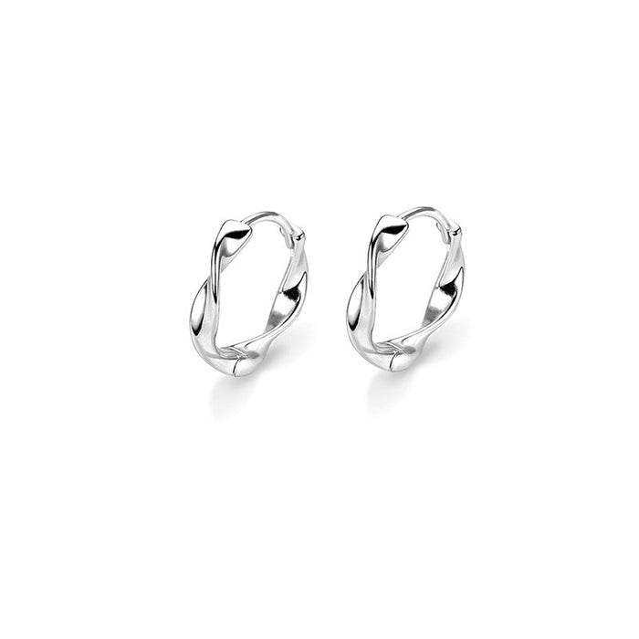 Wholesale New minimalist rotating wave earrings with ear loops