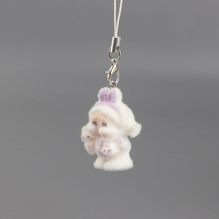 Wholesale Creative Velvet Keychain Cute Cartoon Doll Phone Strap