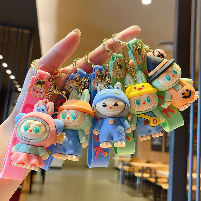 Wholesale Creative CartoonDoll Keychain Couple School Bag Pendant