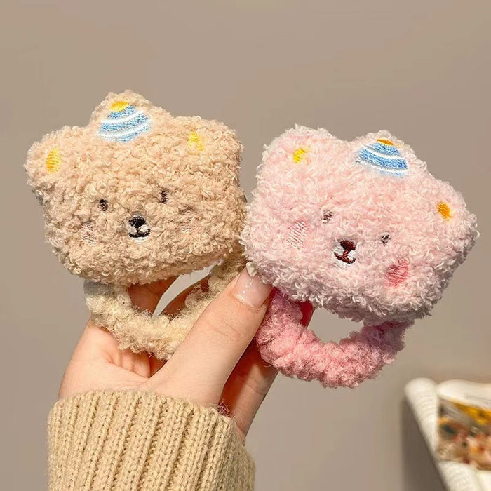 Wholesale plush bear Hair Scrunchies
