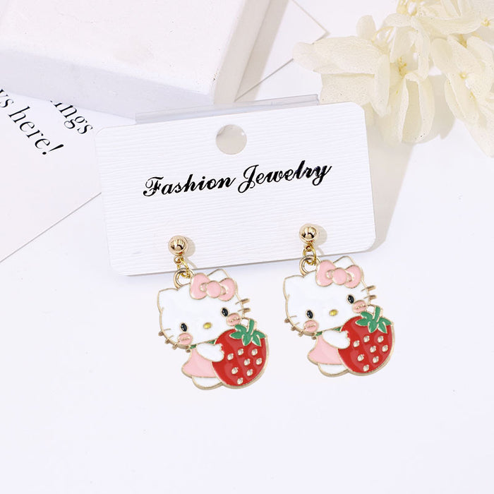Wholesale S925 Silver Cartoon Earrings Flower Design Fashion Accessory Gift MOQ≥2