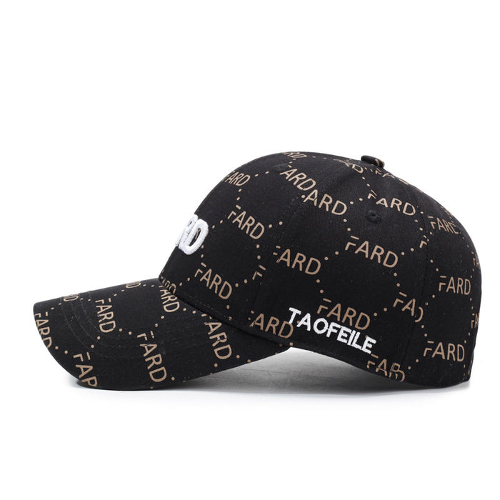 Wholesale Baseball cap, embroidered duck tongue cap, fashionable and casual versatile hat, outdoor sports sun shading and sun protection hat