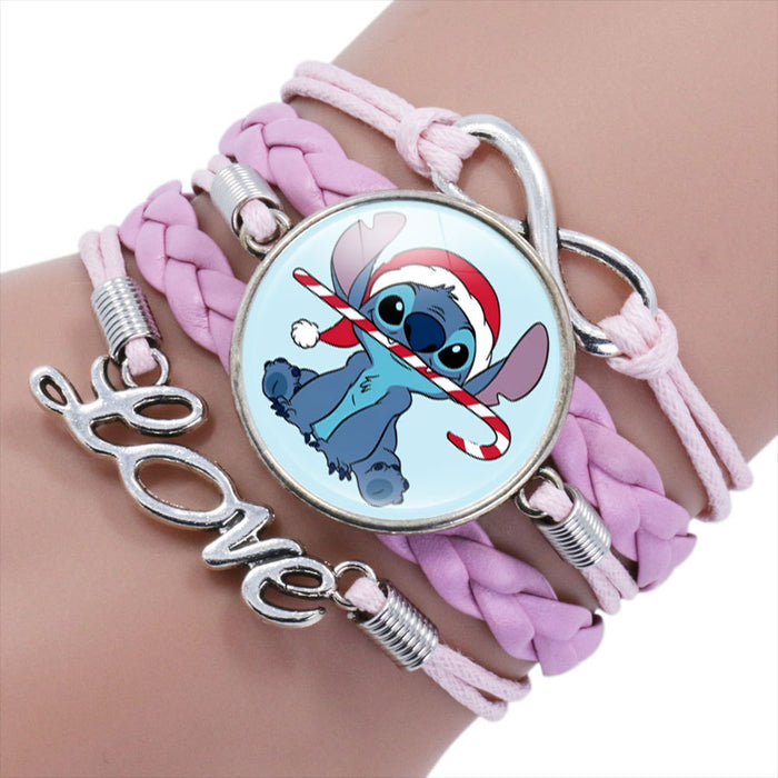 Wholesale Cartoon Braided Multi-layer Gemstone Bracelet JDC-BT-NH019